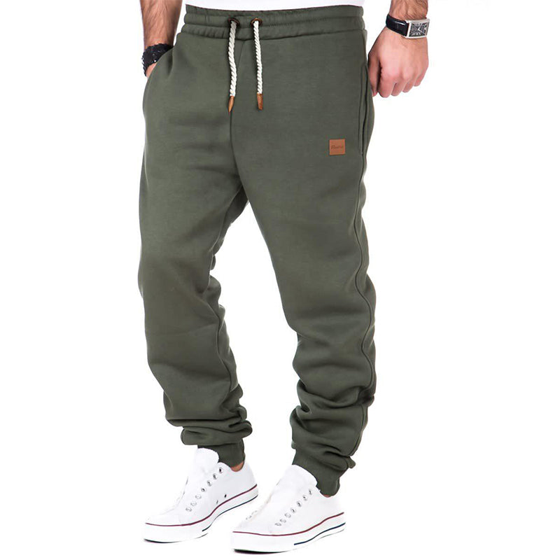 Pantalon de sport gris homme élastique