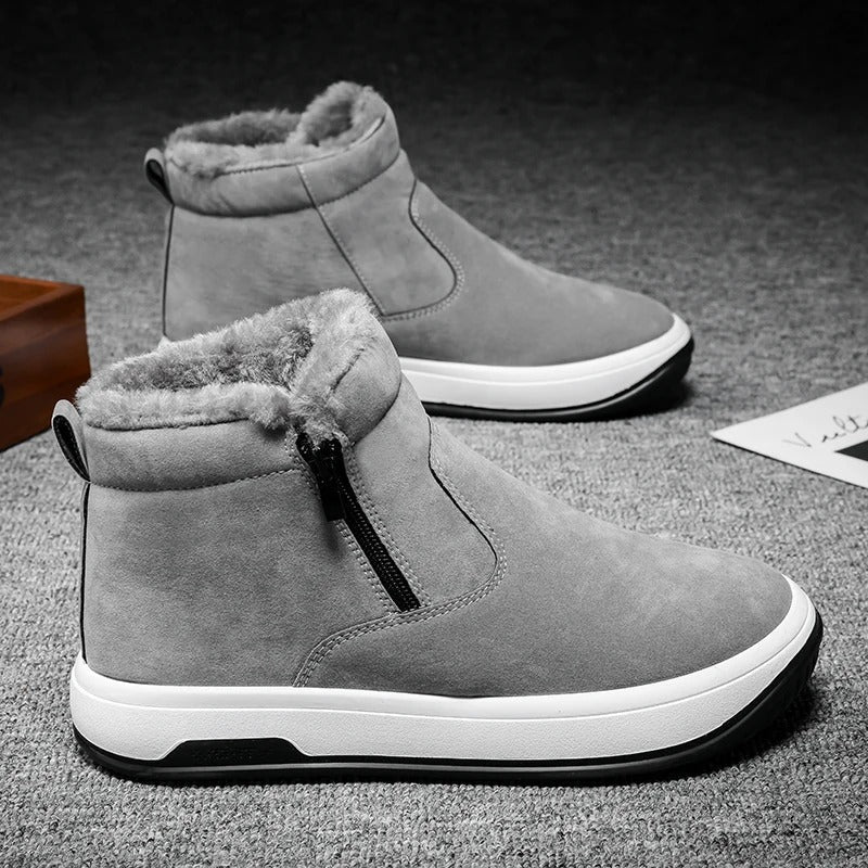 Bottes Hiver Zippées Isolées pour Extérieur Résistant
