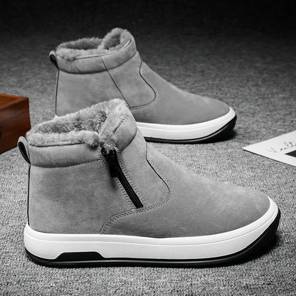 Bottes Hiver Zippées Isolées pour Extérieur Résistant