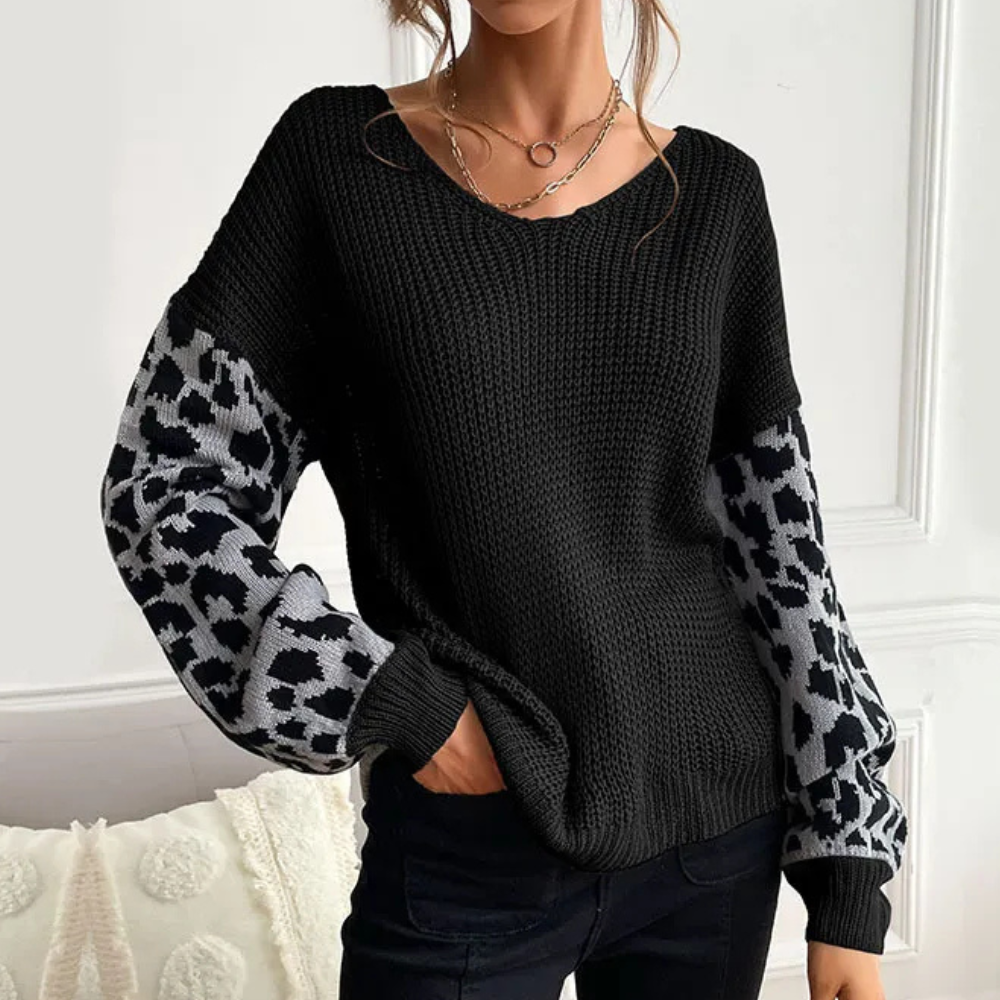 INES - Pull Tricoté Tendance pour Femmes