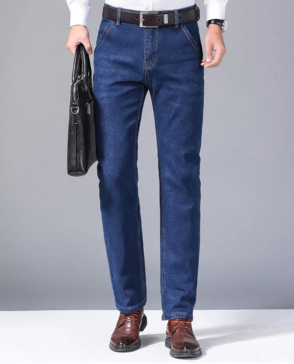 Jean Taille Étroite Homme - Parfait pour Bureau et Week-End