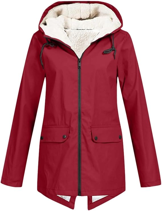 Veste Femme Mode Hiver à Capuche Longue