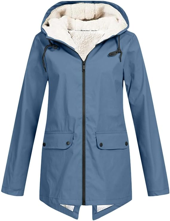 Veste Femme Mode Hiver à Capuche Longue
