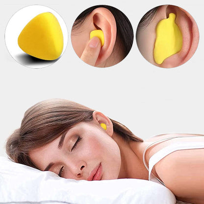 Bouchons d'oreilles anti-bruit mousse jaune légers