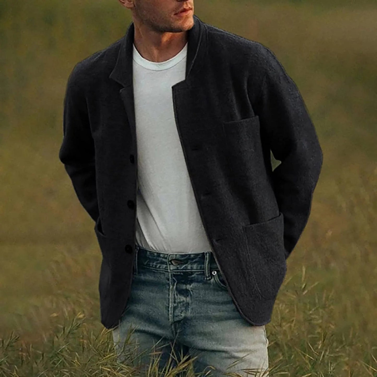 Veste style détente à manches longues uomo