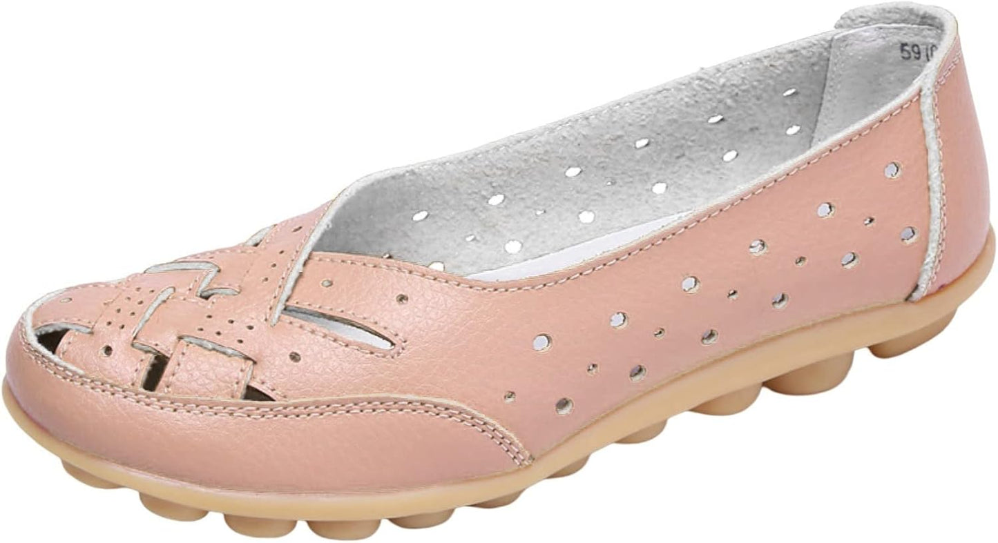 Sandales Femmes Cuir Douces et Confortables