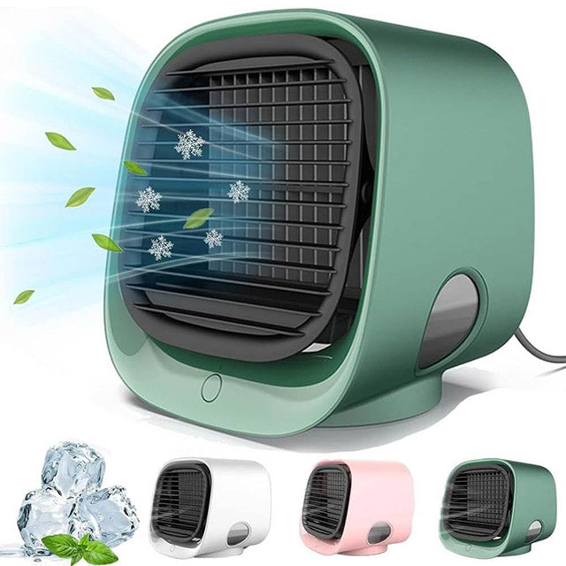 Ventilateur de Bureau Compact et Silencieux USB Blanc