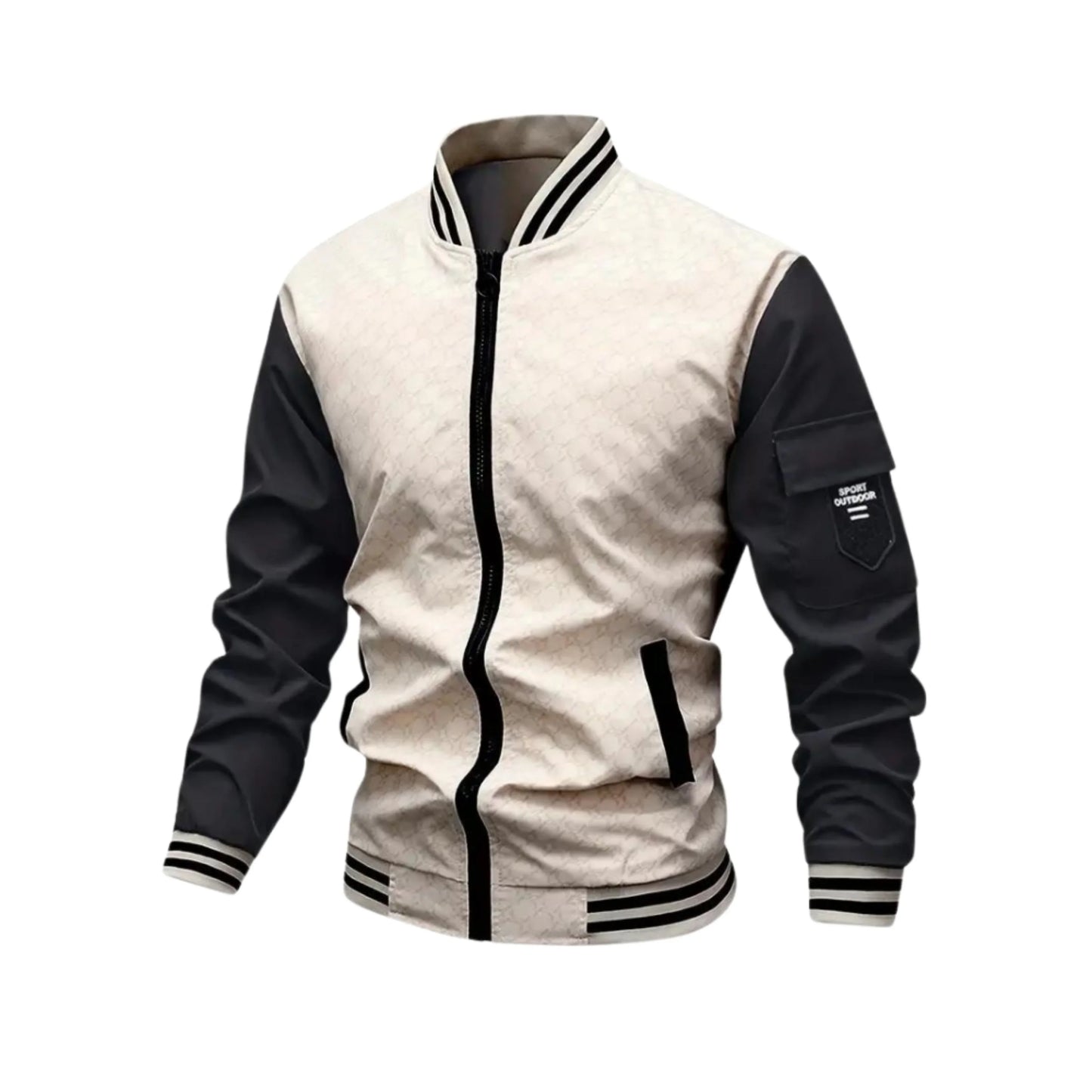 Veste Homme Sport Chic Contrastée