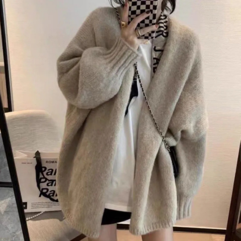 Cardigan Féminin Douillet à Motifs Rétro - LuxeStyle