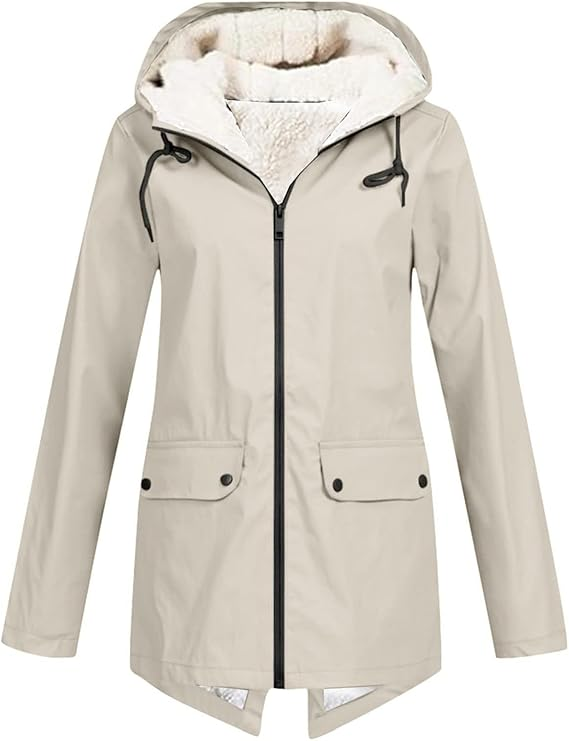 Veste Femme Mode Hiver à Capuche Longue