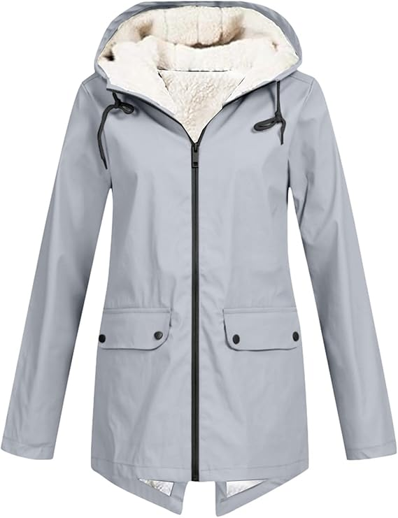 Veste Femme Mode Hiver à Capuche Longue