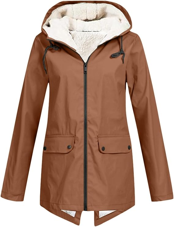 Veste Femme Mode Hiver à Capuche Longue