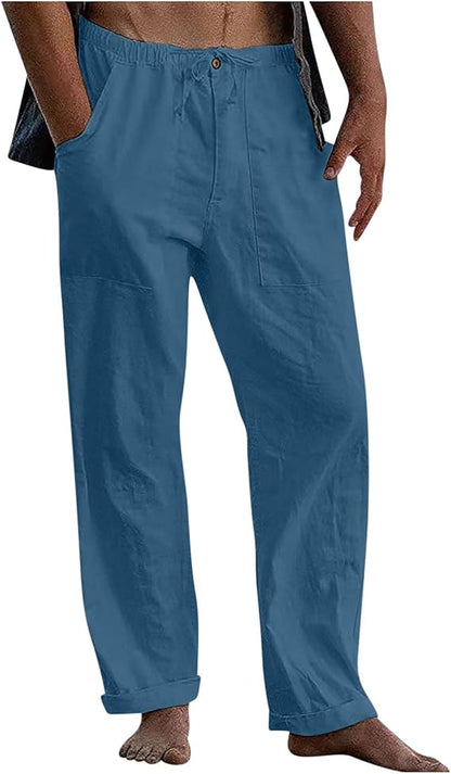 Pantalon Lin Relaxed pour Homme Bureau