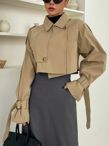 Manteau Femme Élégant Asymétrique pour Printemps