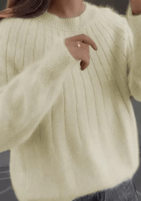 Pull Femme Laine Marine Chaud