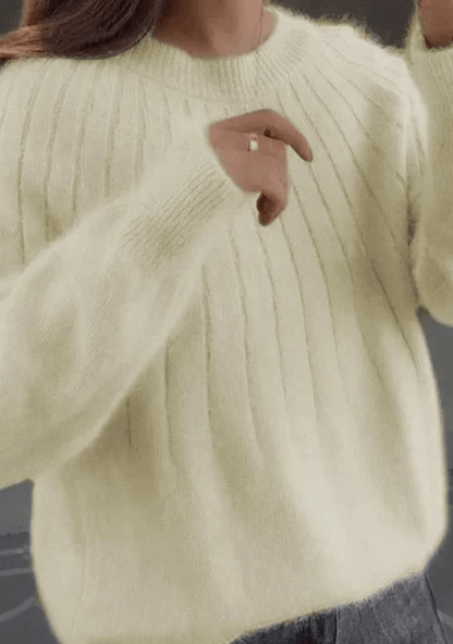 Pull Femme Laine Marine Chaud
