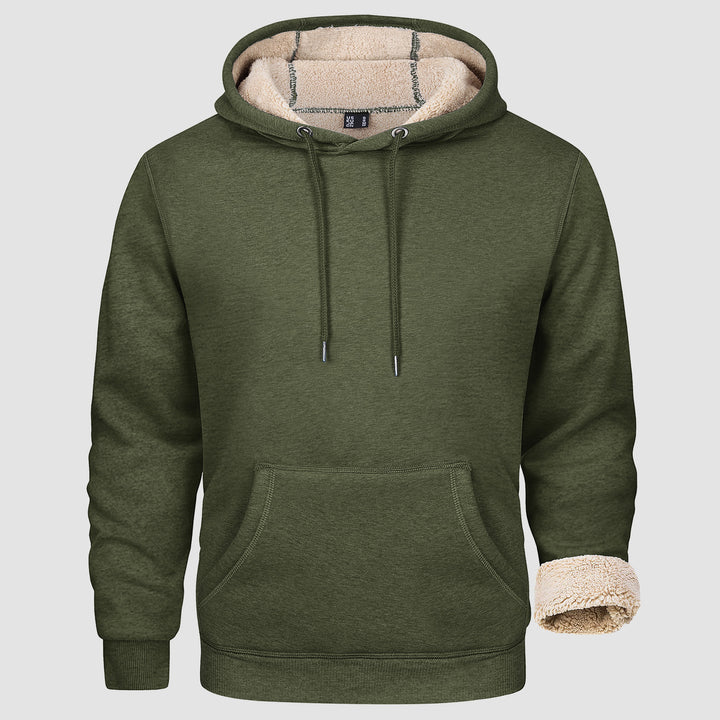 Sweat Homme Hiver Élégant À Capuche Doublé