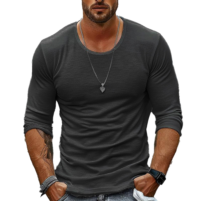 T-shirt Homme Décontracté Manches Longues