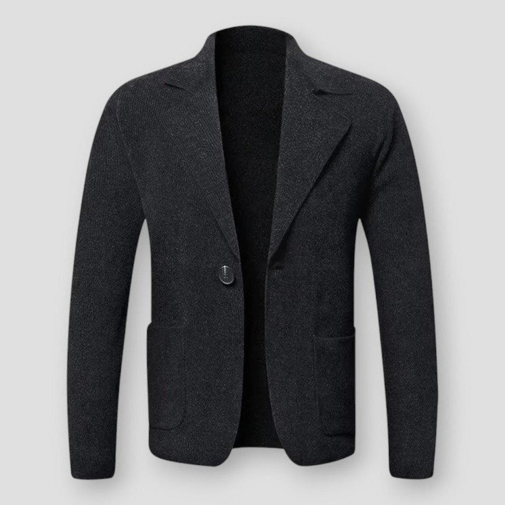 Veste Homme Classique à Col Revers avec Boutons