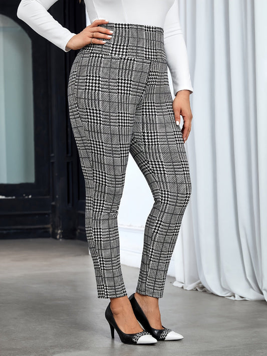 Pantalon de Travail Élégant à Rayures Noires pour Femme - LuxeStyle