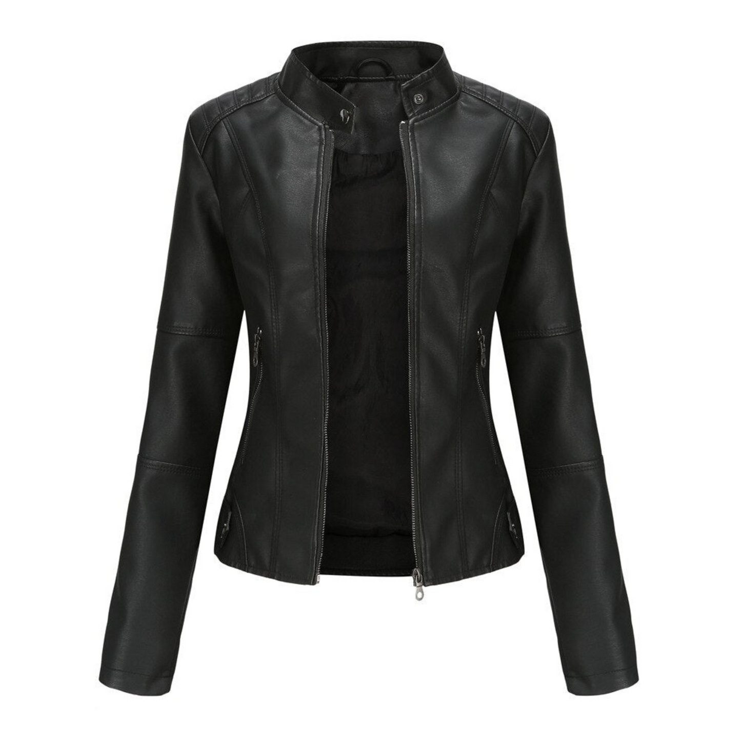 Veste Femme Élégante Col Montant