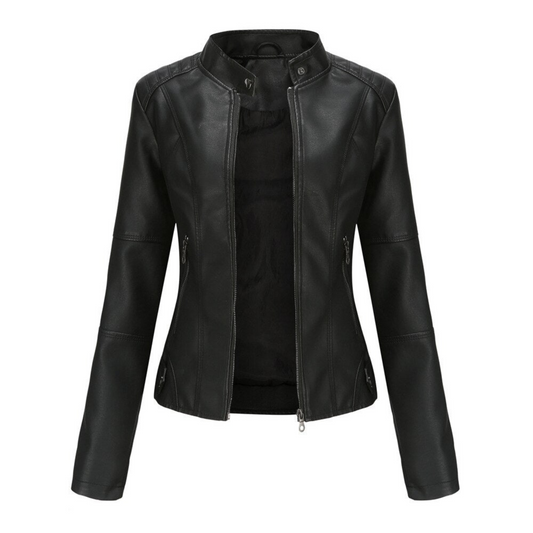 Veste Femme Élégante Col Montant
