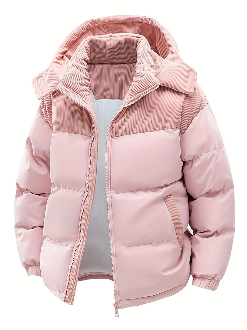 Veste Doudoune Hiver Féminine avec Capuche Détachable