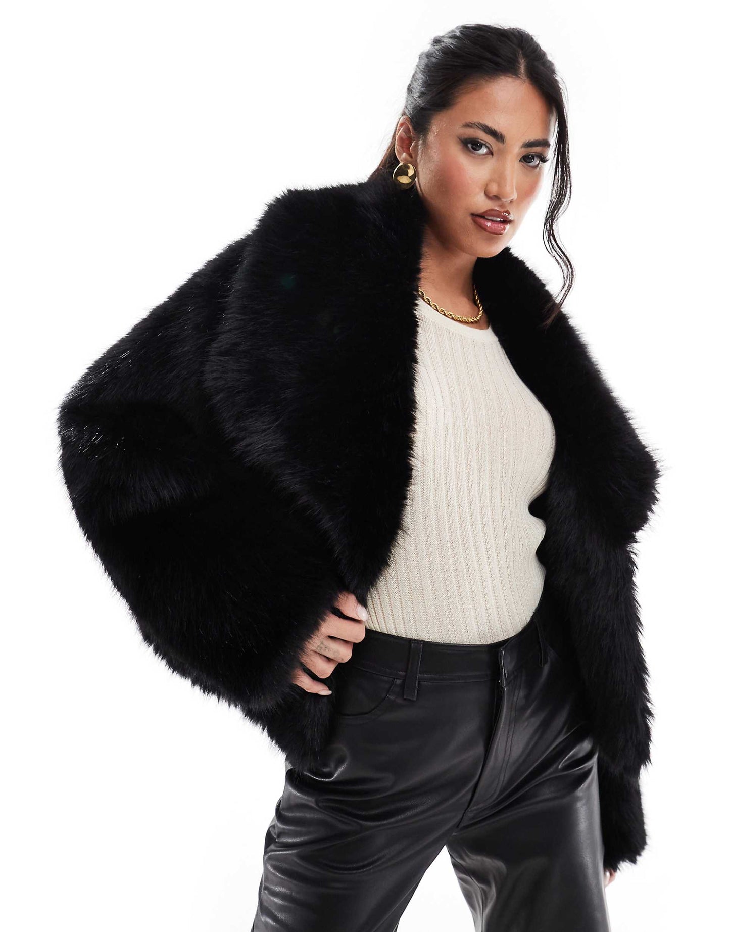 Veste Femme Hiver Élégante Col Montant