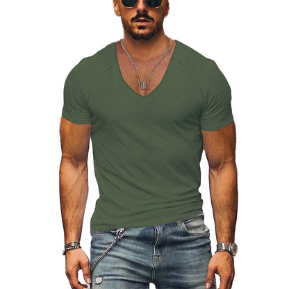 T-shirt homme chic col V détendu