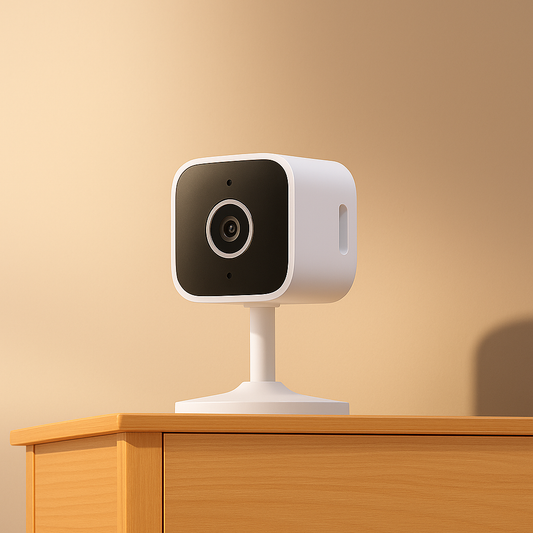 Caméra Surveillance Intérieure HD 360° Blanc - LuxeStyle