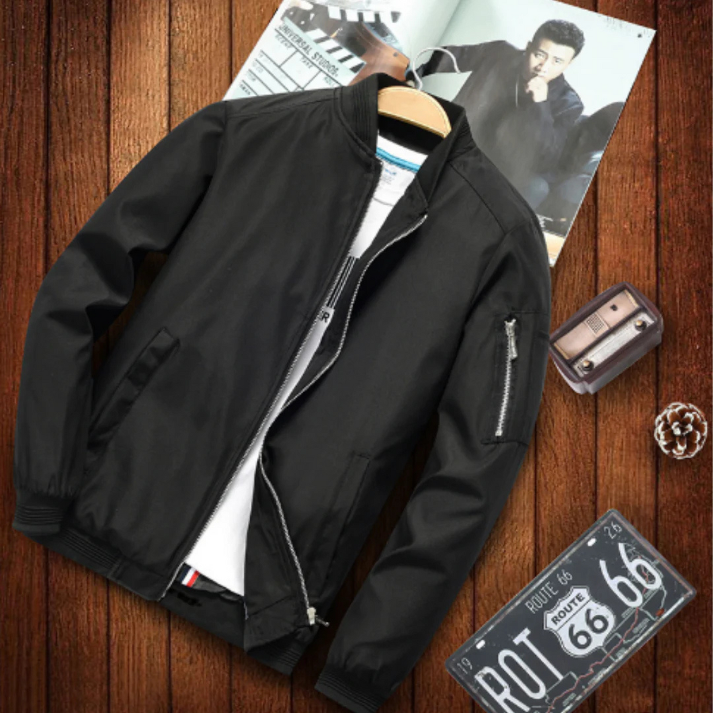Blouson Homme Sportif Multi-Poches Imperméable