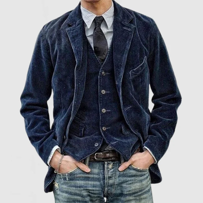 Blazer Homme Velours Doux - Élégant, Confortable et Polyvalent