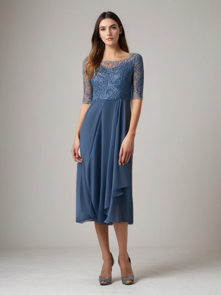 Robe Féminine Dentelle Chic – Robe Élégante pour Femme avec Coupe Fluide et Style Raffiné - LuxeStyle