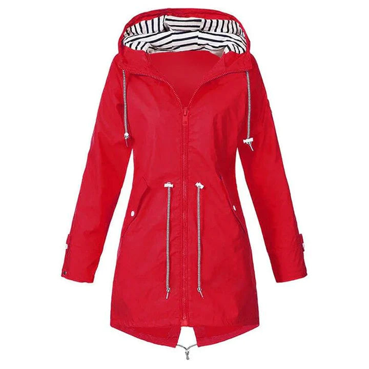 Veste Imperméable Étanche pour Femme avec Capuchon