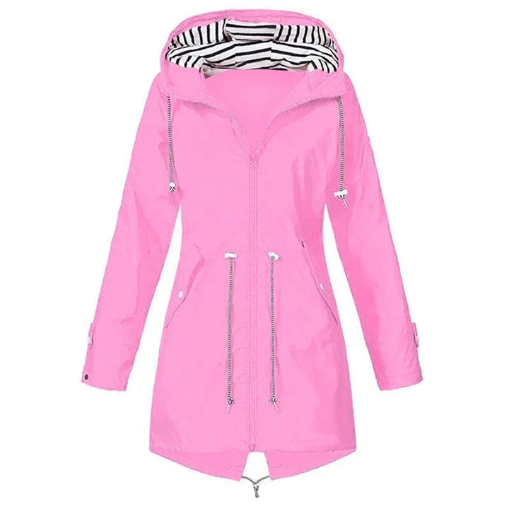 Veste Imperméable Étanche pour Femme avec Capuchon