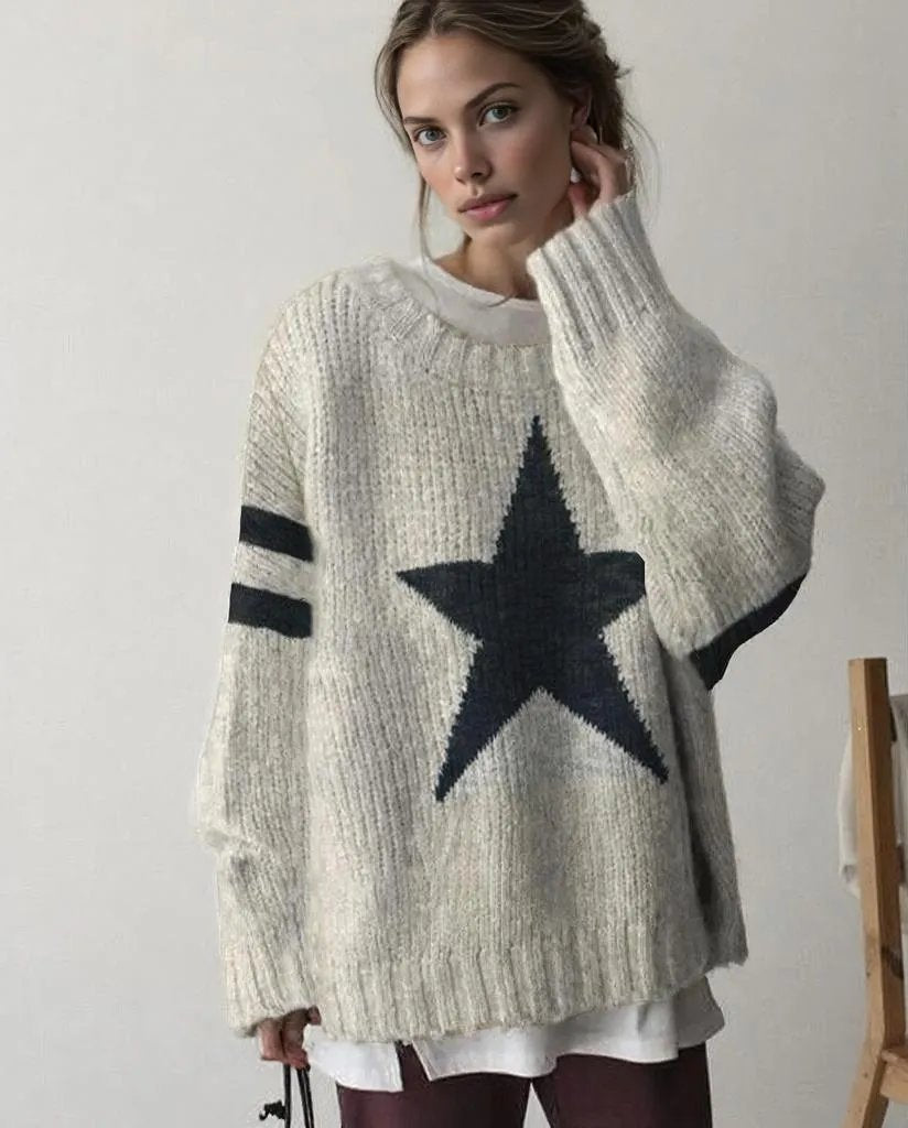 Pull Femme Hiver Laine Douce Blanc Neige - LuxeStyle