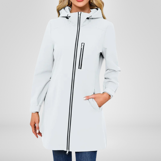 Veste Imperméable Féminine à Capuche pour Pluie et Vent - LuxeStyle