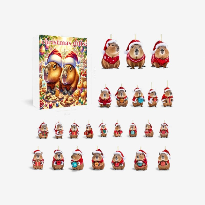 Calendrier de l'Avent Festif Kapibara Jouets Surprises