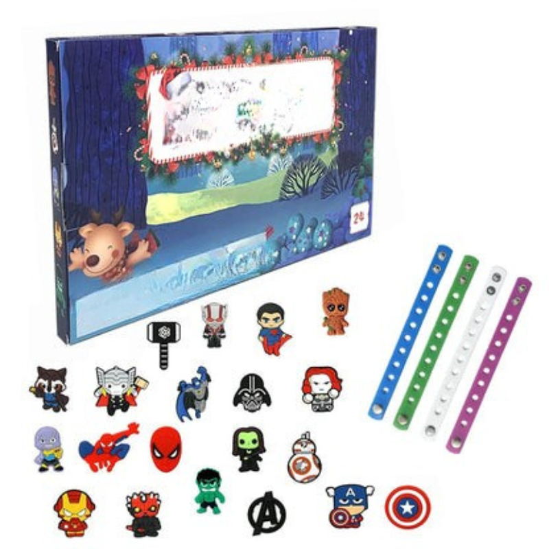 Calendrier de l'Avent Marvel En Boîte Avec Mini-Figurines Pour Les Petits