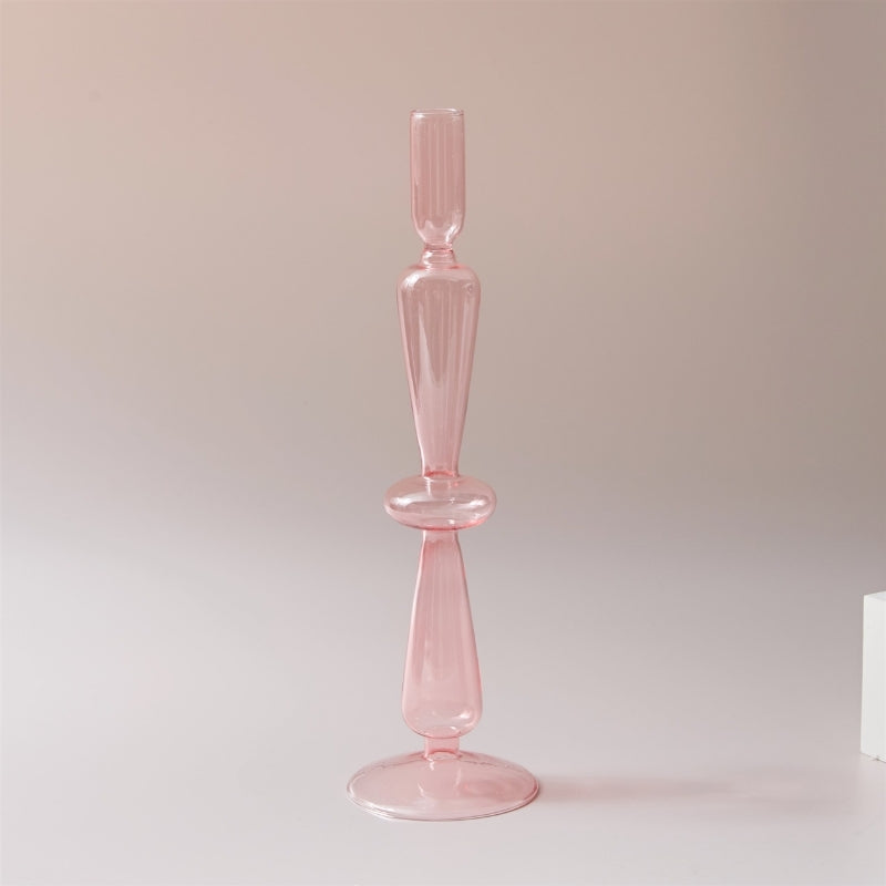 Bougeoirs et vases en verre artisanal luxueux