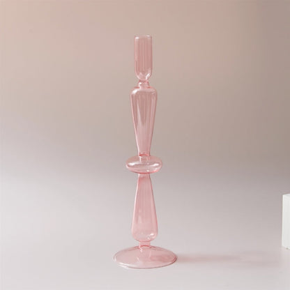 Bougeoirs et vases en verre artisanal luxueux