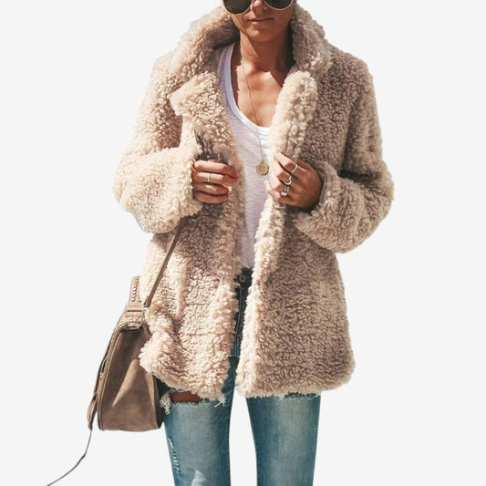 Veste Hiver Élégante avec Capuche et Fermeture Éclair - LuxeStyle