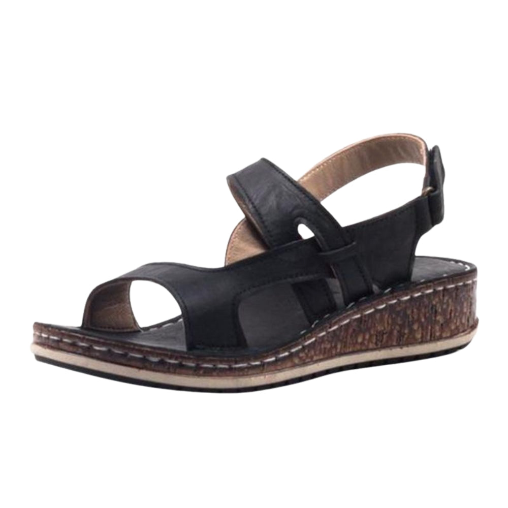 Sandales Femmes à Talons Plats Réglables - LuxeStyle