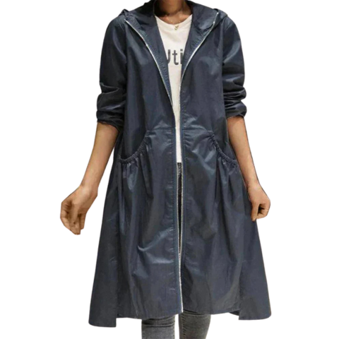 Veste imperméable femme à capuche