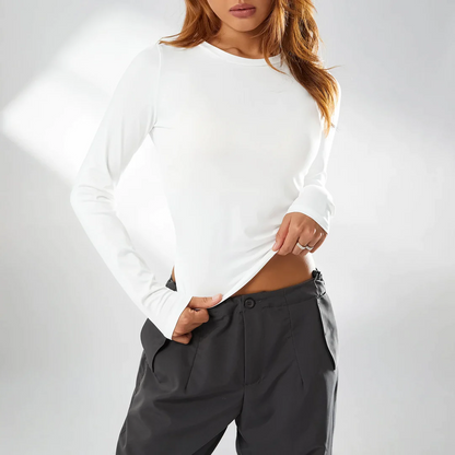 Top Femme à Manches Longues Élégant