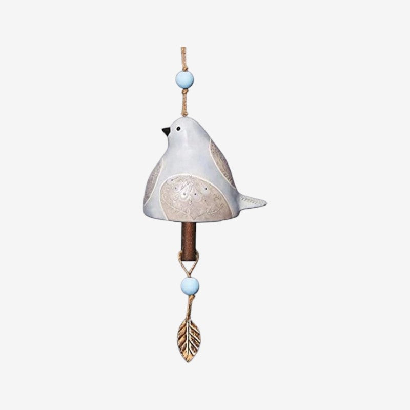 Carillon à Vent Élégant avec Motifs de Feuilles