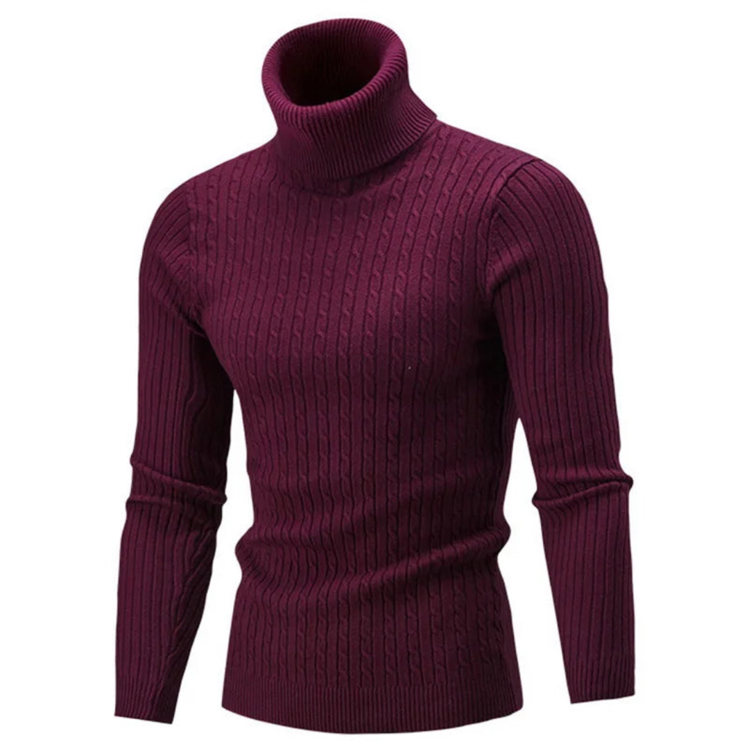 Pull Homme Hiver Chaleureux Col Roulé