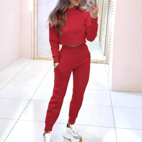 Combinaison sport femme deux pièces décontractée