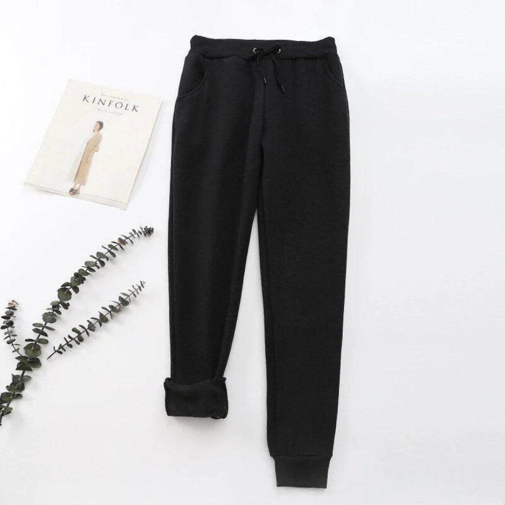 Pantalon décontracté taille élastique pour femme