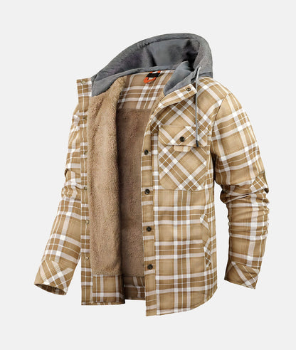 Blouson Homme Hivernal avec Capuche et Doublure Chaude